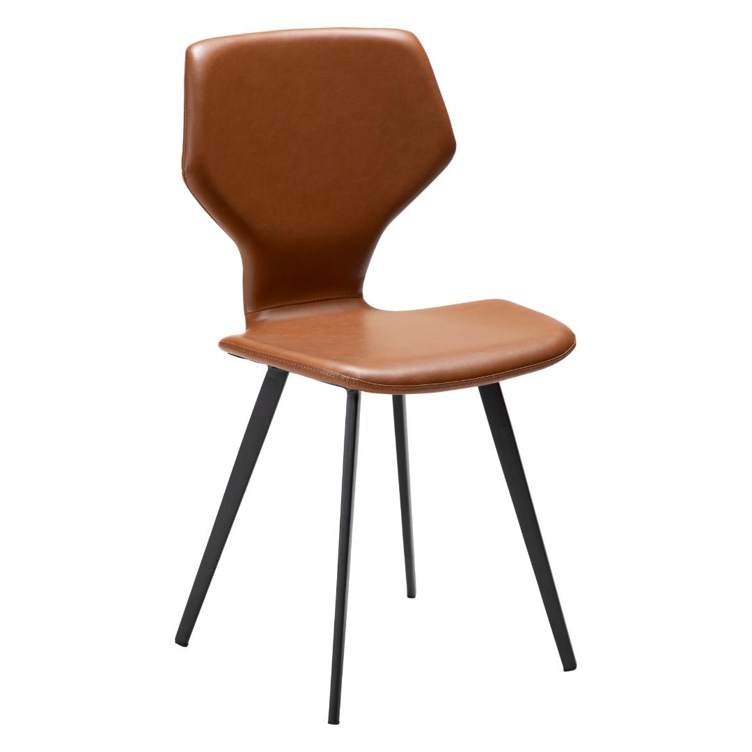 S.I.T Dan-Form spisestuestol PU kunstlæder lysebrun