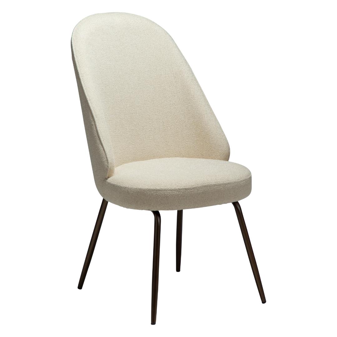 Utopia Dan-Form spisestuestol bouclé offwhite billede