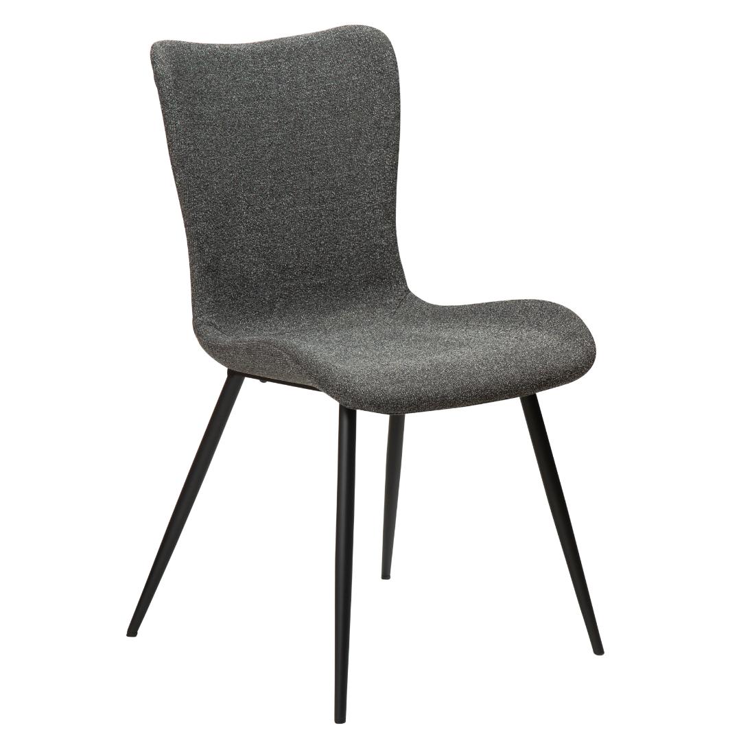 Medusa Dan-Form spisestuestol bouclé mørkegrå billede