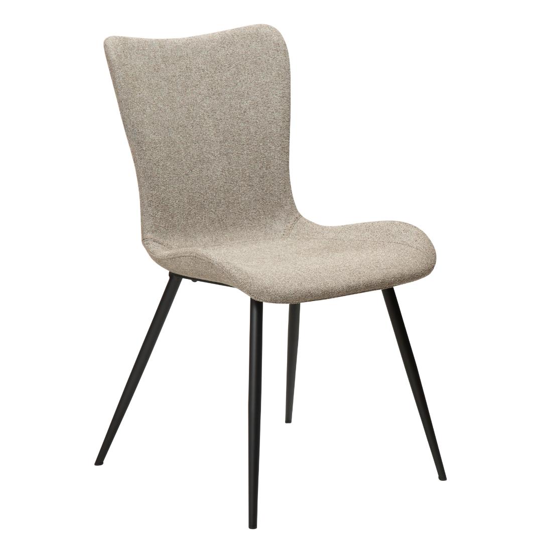 Medusa Dan-Form spisestuestol bouclé lysebrun billede