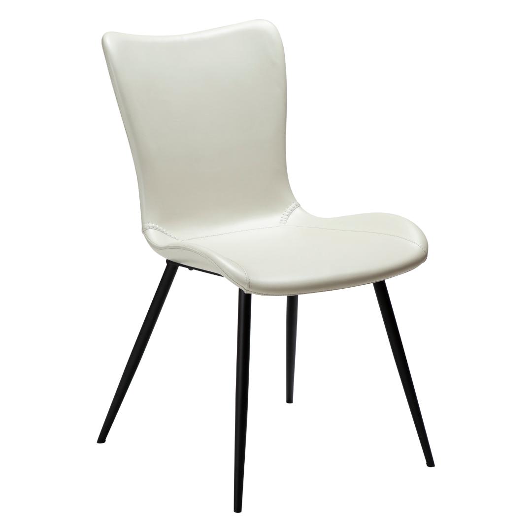 Medusa Dan-Form spisestuestol PU kunstlæder hvid billede