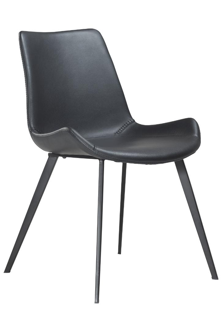 Hype Dan-Form spisestuestol PU kunstlæder sort billede
