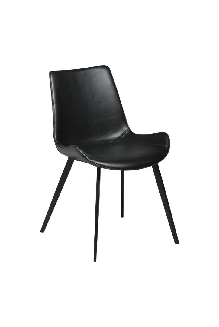 Hype Dan-Form spisestuestol PU kunstlæder sort billede