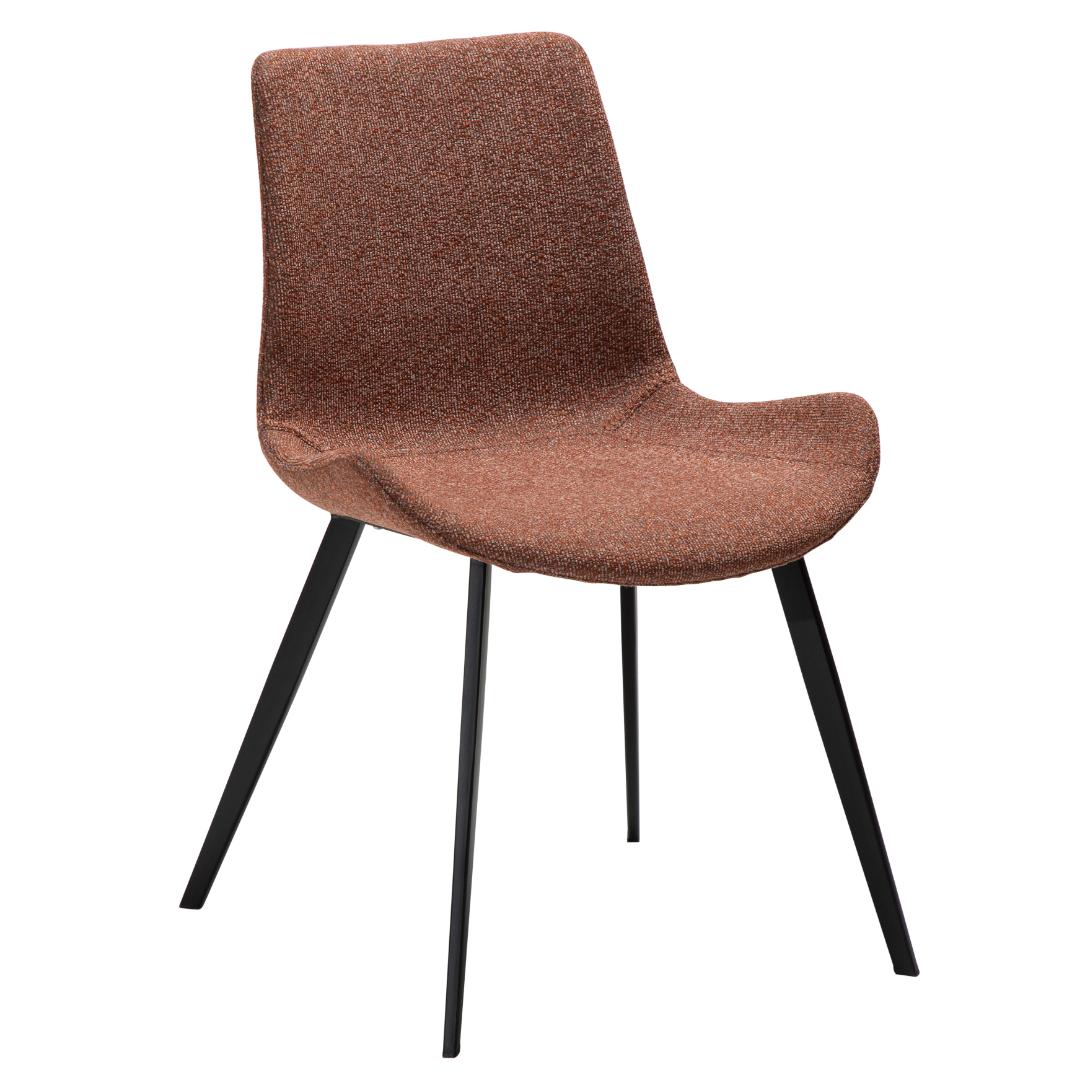 Hype Dan-Form spisestuestol bouclé bordeaux billede