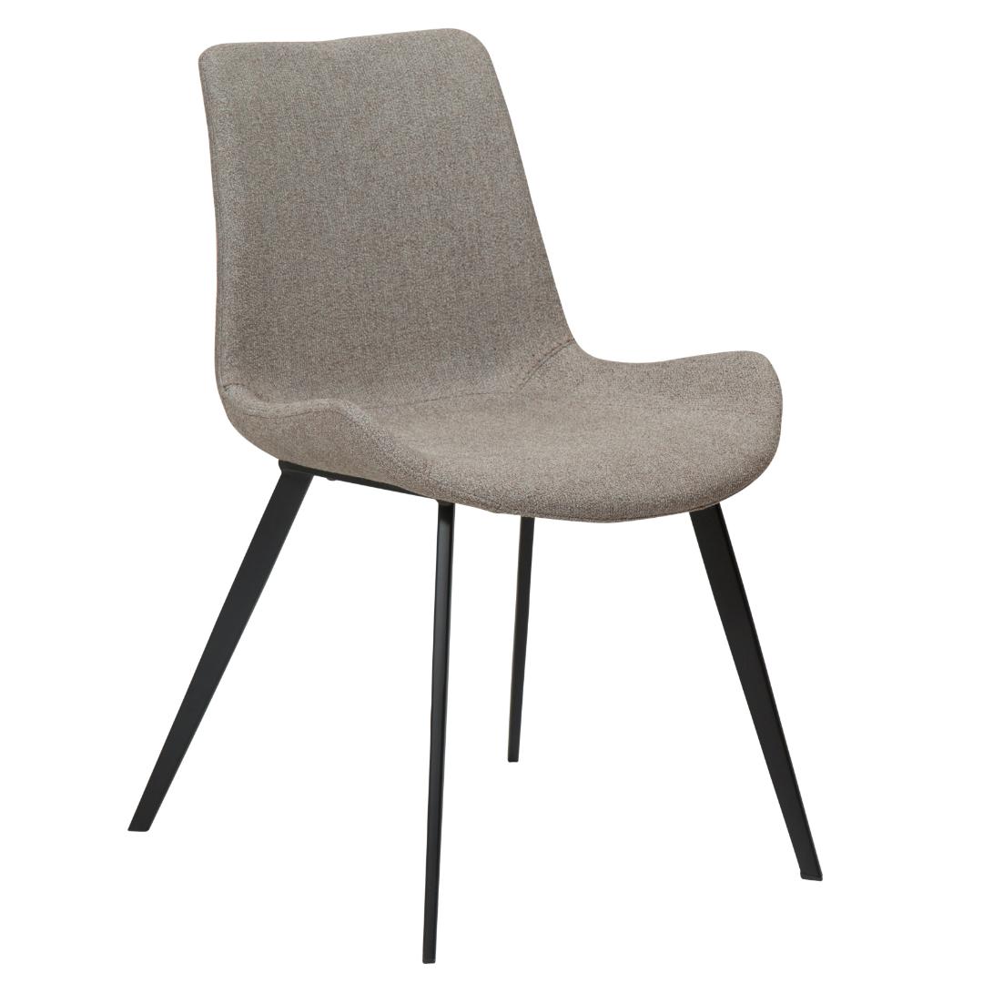 Hype Dan-Form spisestuestol bouclé lysebrun billede