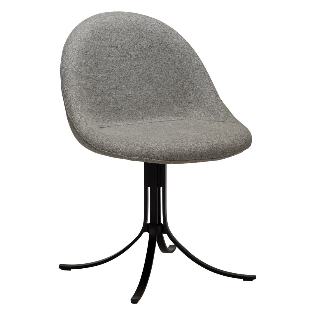 Dolo Dan-Form spisestuestol drejefod bouclé lysebrun billede