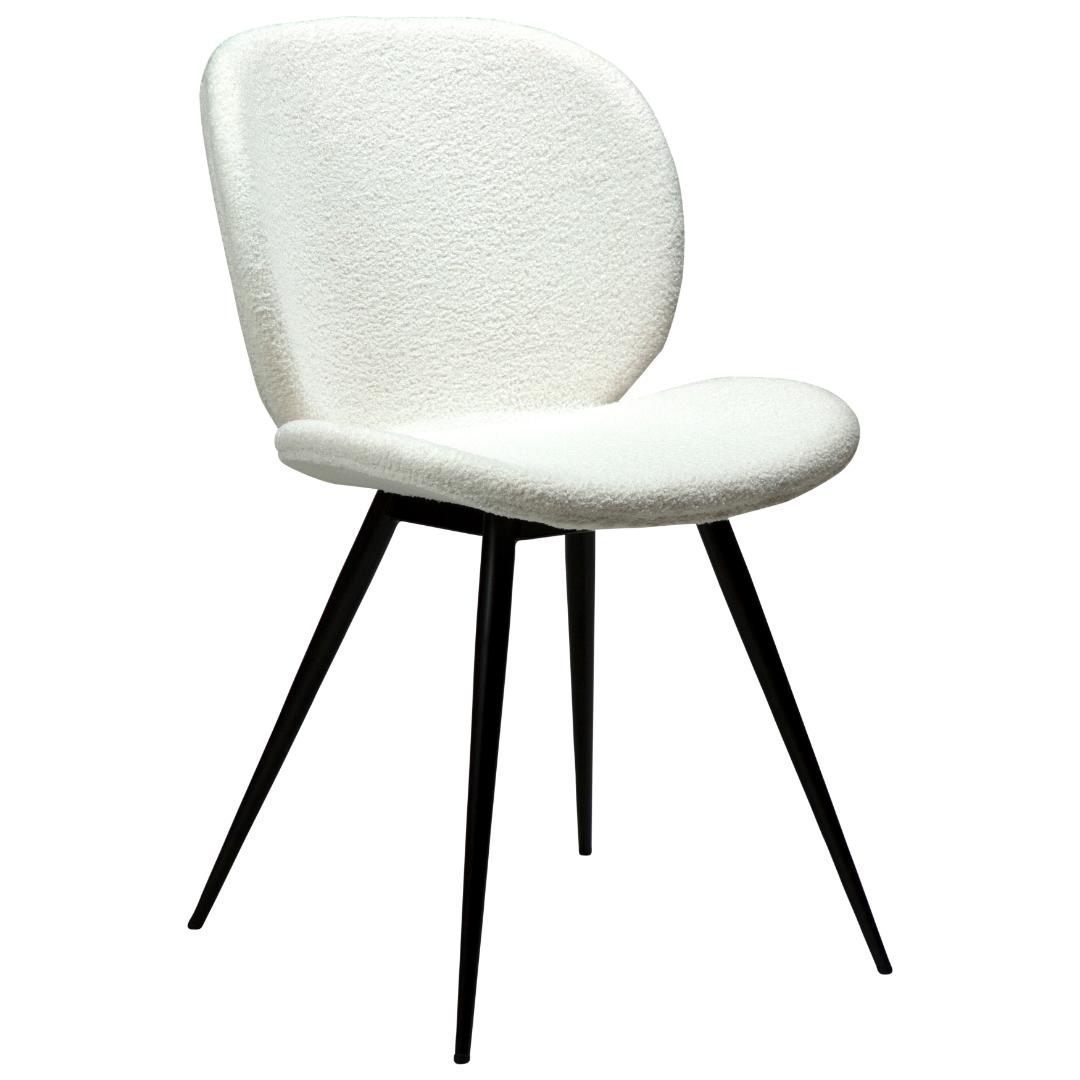 Cloud Dan-Form spisestuestol bouclé hvid