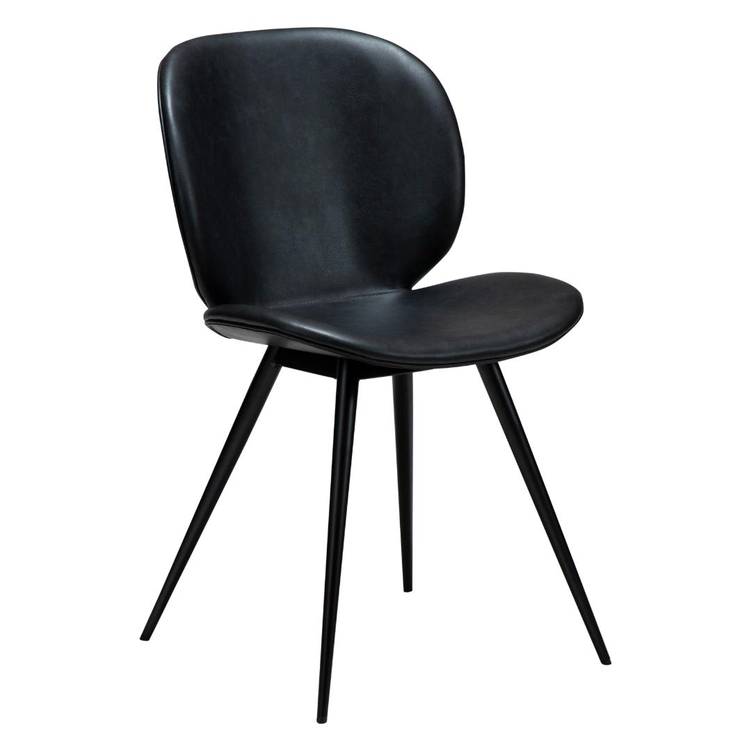 Cloud Dan-Form spisestuestol PU kunstlæder sort billede