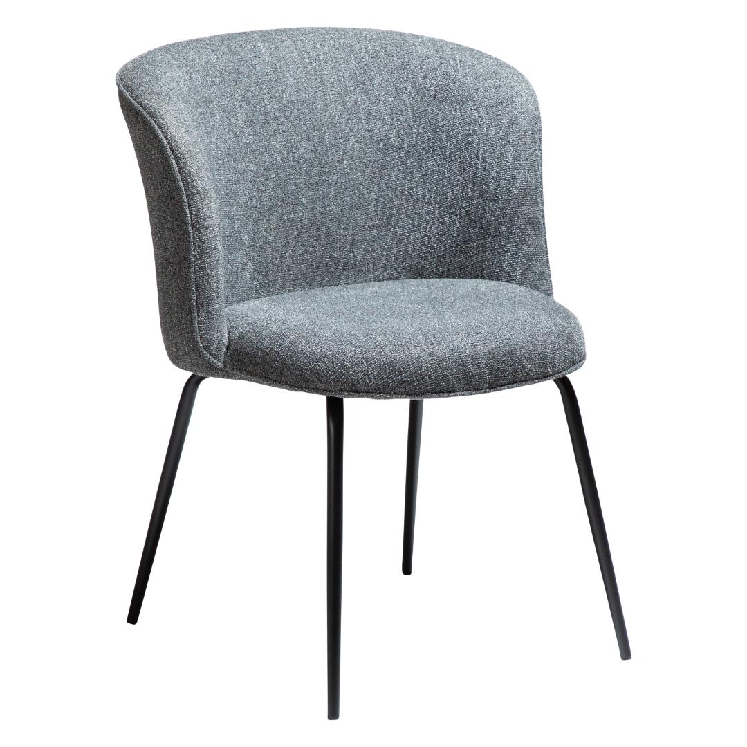 Bliss Dan-Form spisestuestol bouclé mørkegrå billede