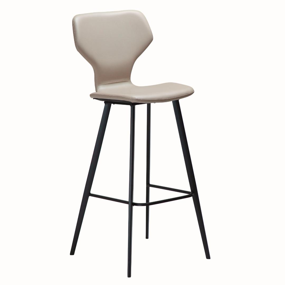 S.I.T Dan-Form barstol PU kunstlæder lysegrå