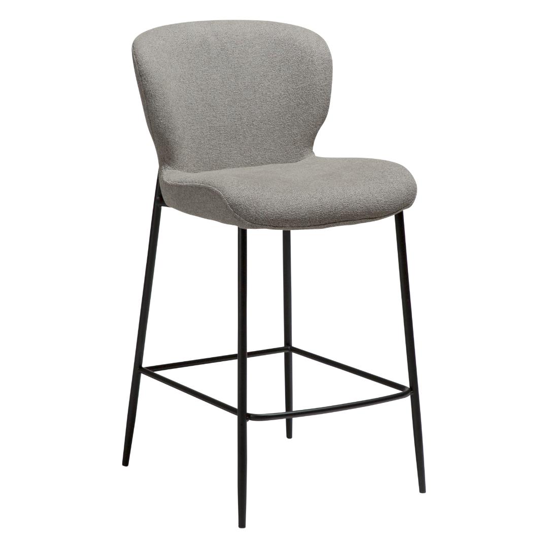 Glory Dan-Form counter stol bouclé lysebrun billede