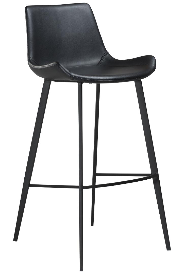 Hype Dan-Form barstol PU kunstlæder sort