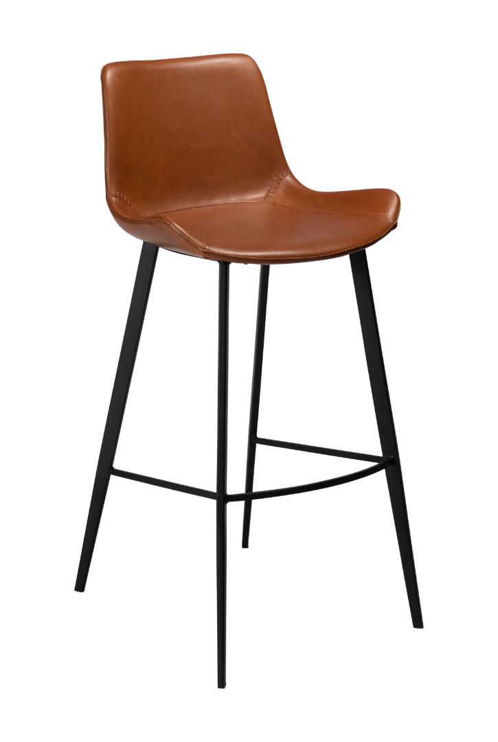 Hype Dan-Form barstol PU kunstlæder lysebrun