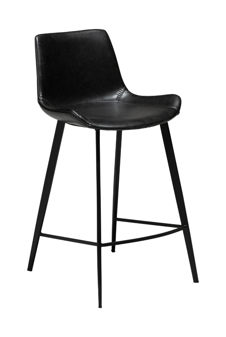 Hype Dan-Form counter stol PU kunstlæder sort billede