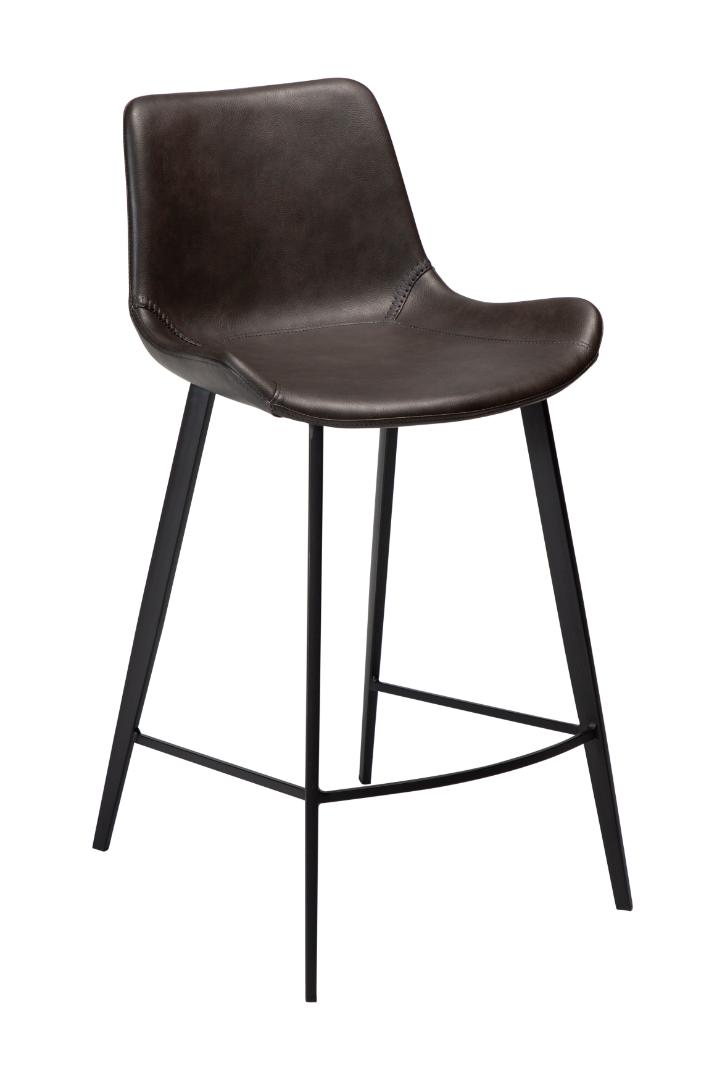 Hype Dan-Form counter stol PU kunstlæder grålig billede