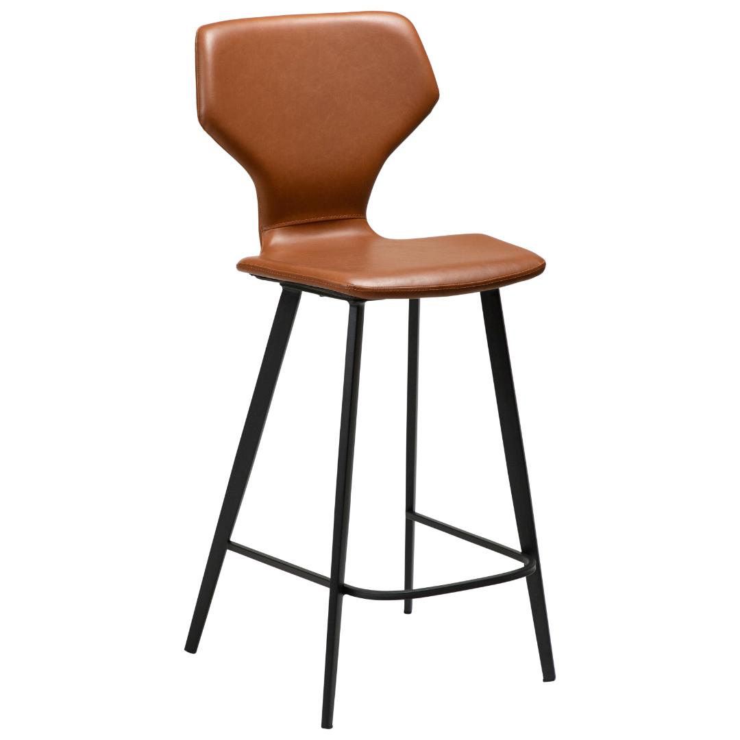 S.I.T Dan-Form counter stol PU kunstlæder lysebrun
