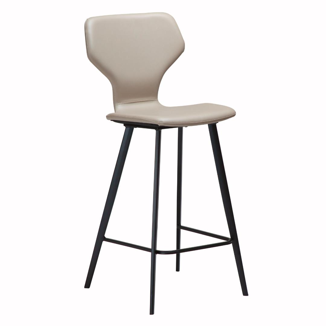 S.I.T Dan-Form counter stol PU kunstlæder lysegrå