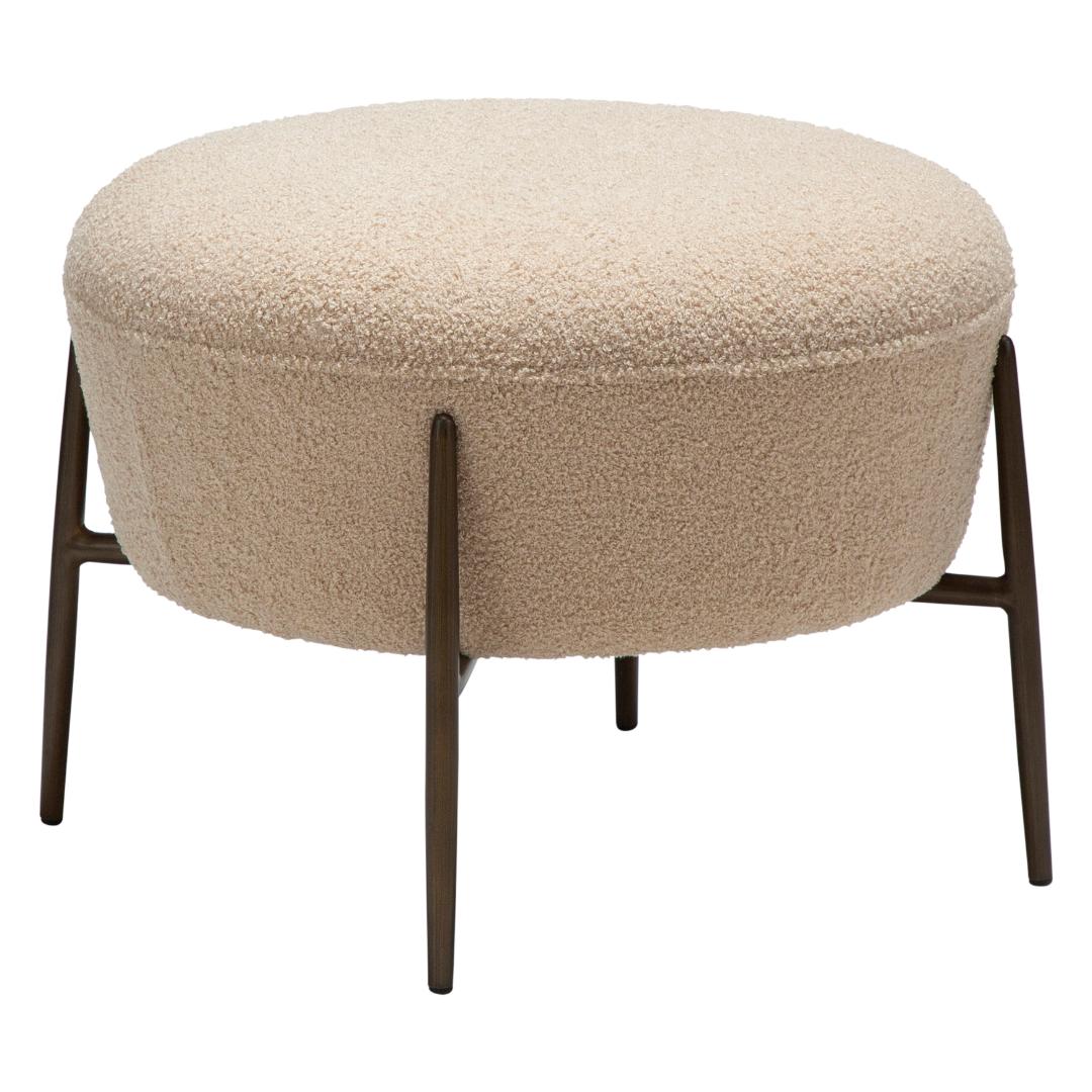 Orbit Dan-Form puf bouclé offwhite billede