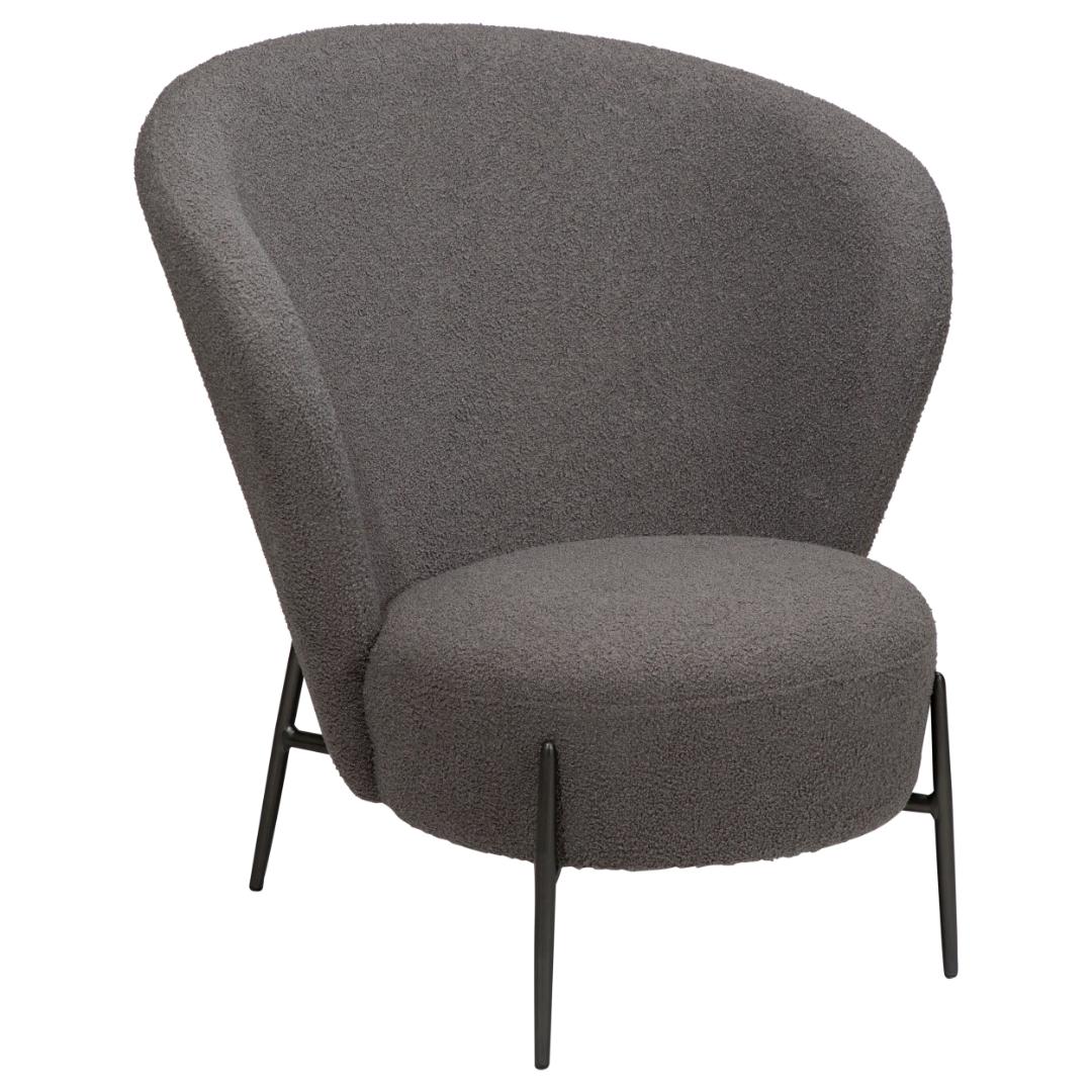 Orbit Dan-Form lænestol bouclé grå billede
