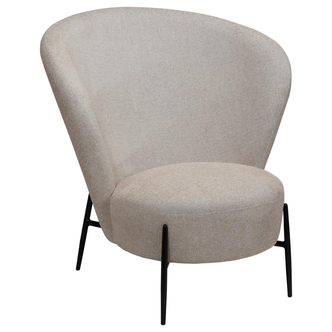 Orbit Dan-Form lænestol bouclé lysegrå billede