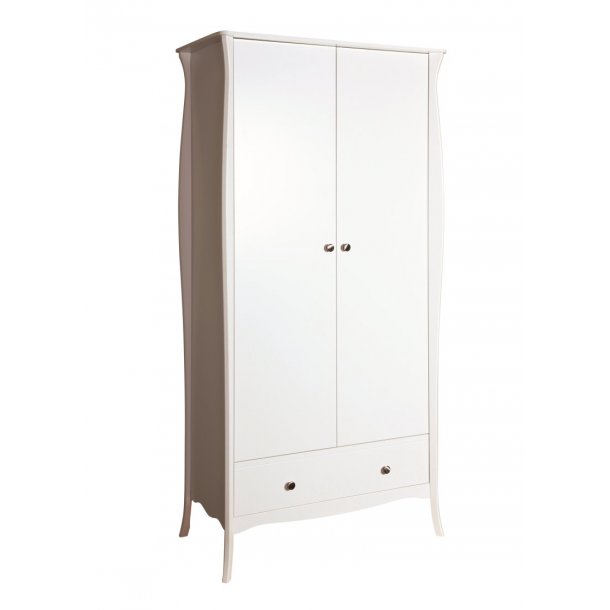 Baroque Kleiderschrank 2-türig mit 1 Schublade Breite 99 cm, Höhe 192